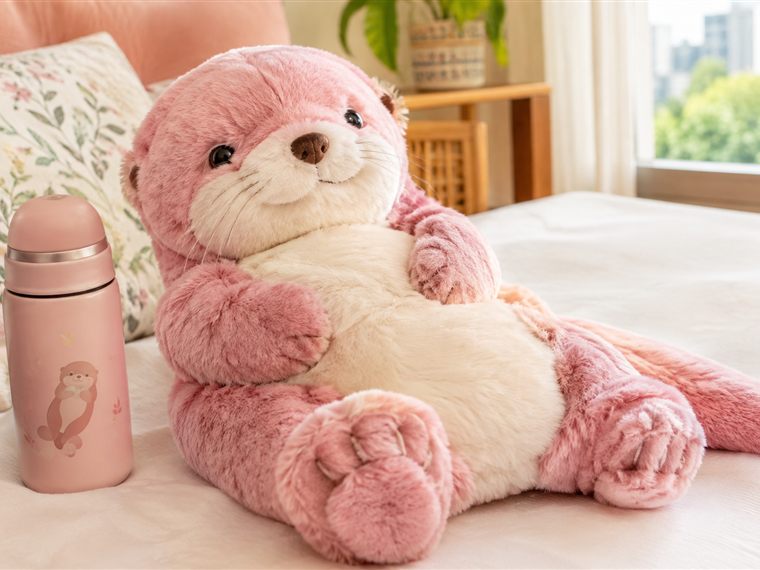 Peluche Nutria que Respira + Termo de regalo
